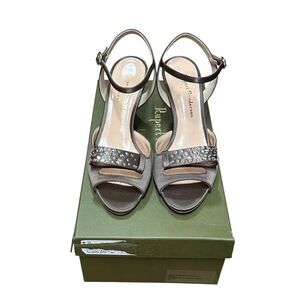 RUPERT SANDERSON EMBELLISHED HEELS IN TAUPE NWB Size 36/6